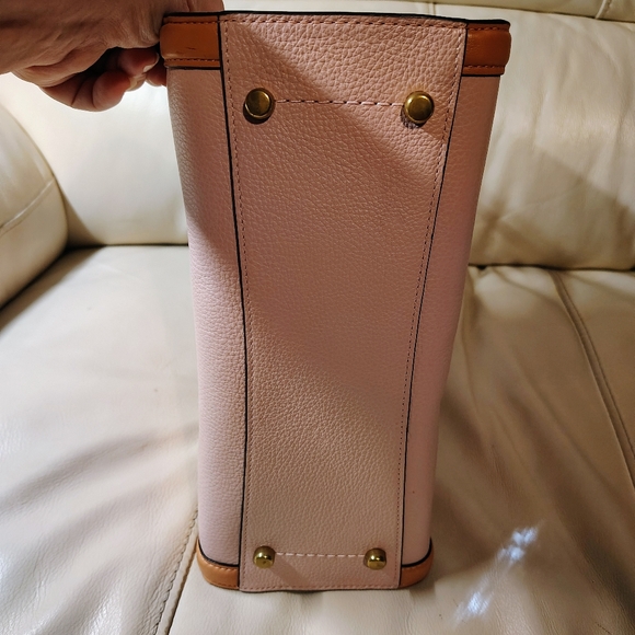 Coach Pink and Tan Satchel - Picture 6 of 13